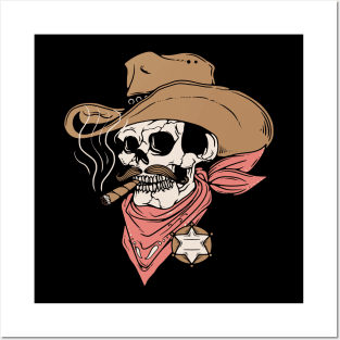 Skull Sheriff Posters and Art